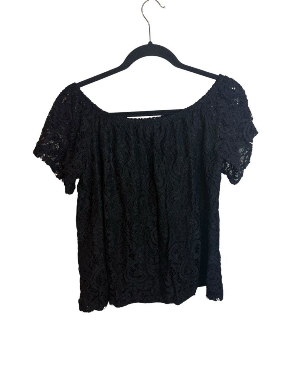Maurice’s Black Lace Off Shoulder Whimsygoth Blouse